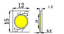 ̨-LED COB1215 3-18W