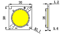 ̨-LED C0B-OC25 7-25W