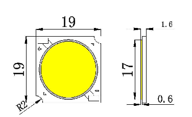 ̨- LED COB LC1919 