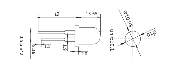 ̨-5mmֱ,5mmԲ飬5mmLED